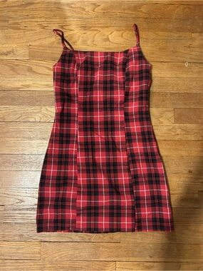 forever 21 red and black plaid dress